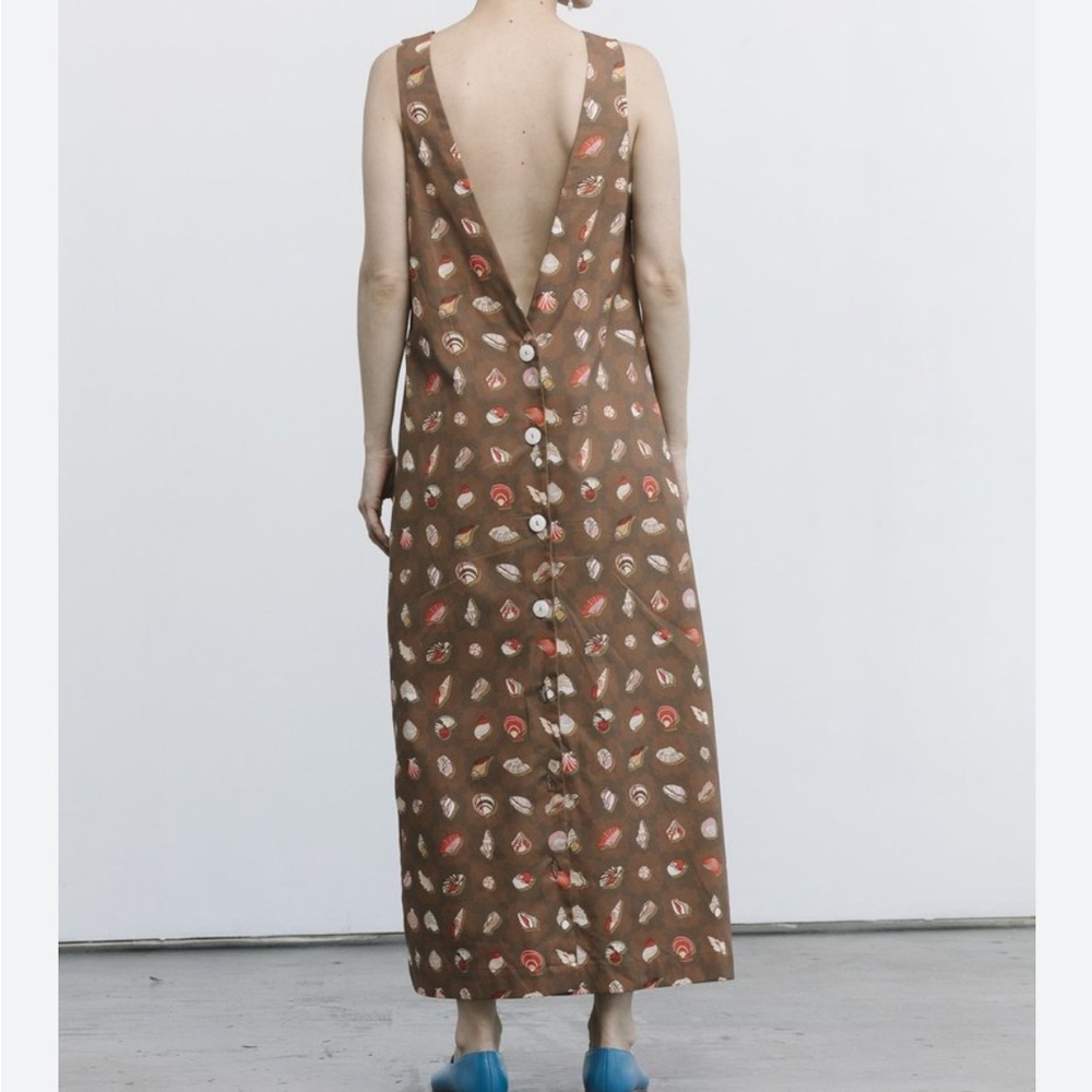 Carleen V-back dress seashell print xs